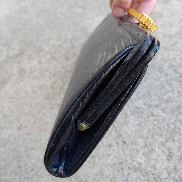 1950\'s 1960\'s BLACK CLUTCH PURSE vintage purse